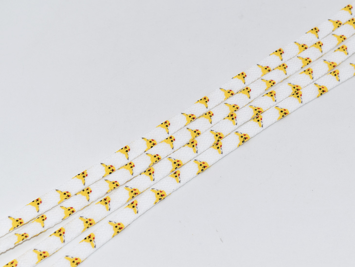 皮卡丘印刷鞋帶