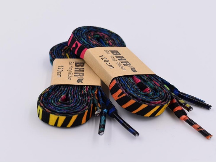 扁平滌綸印花鞋帶