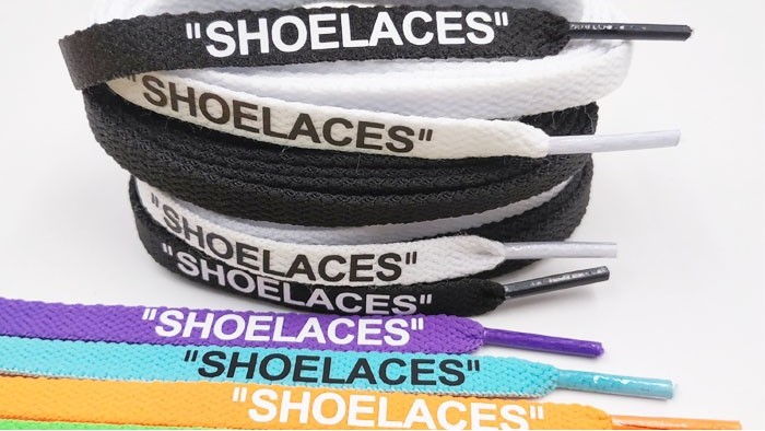 "SHOELACES“燙印鞋帶