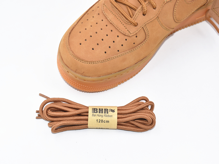 純色圓形編織鞋帶