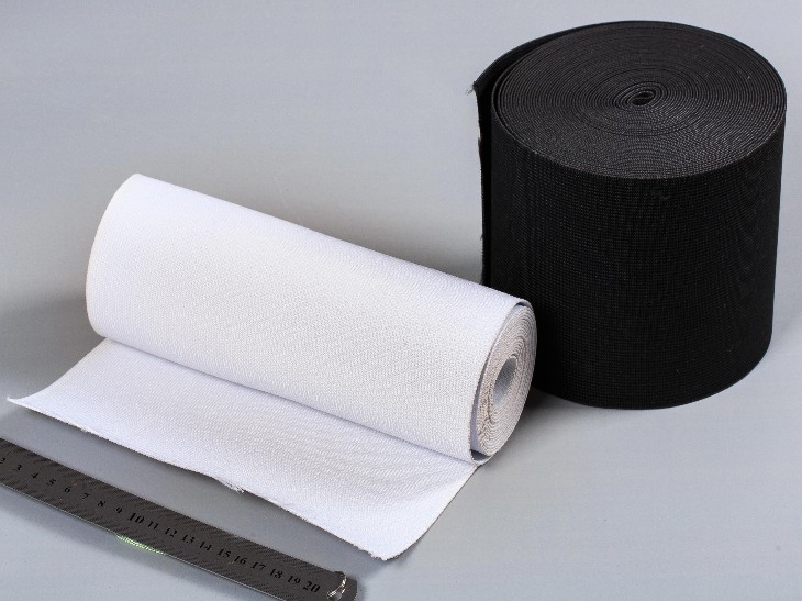 特寬白色平紋松緊