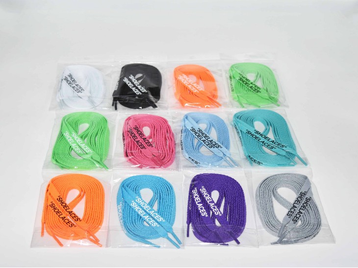 扁平立體燙印鞋帶