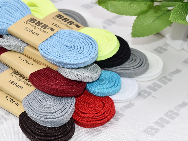 滌綸單色空心編織鞋帶