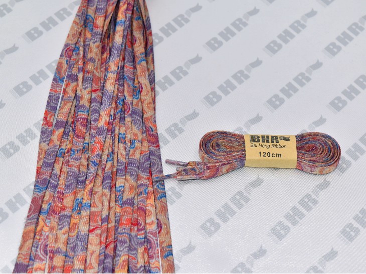 彩色雙面印花鞋帶